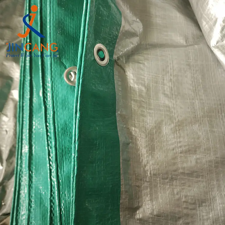 120gsm Green Silver PE Tarpaulin