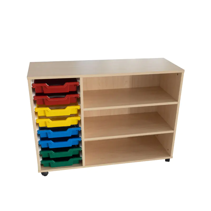 Quais são as vantagens de um armário móvel de brinquedo colorido?