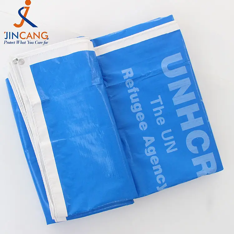 220g Blue Branco com Tarpaulina de PE impressa