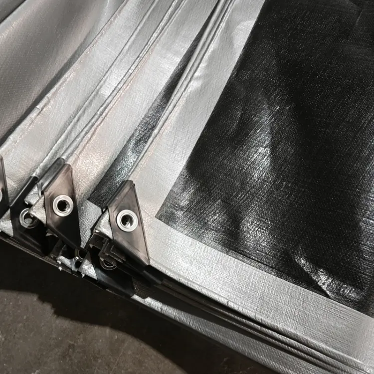 Prata preta 240 Tarpaulina Virgin PE