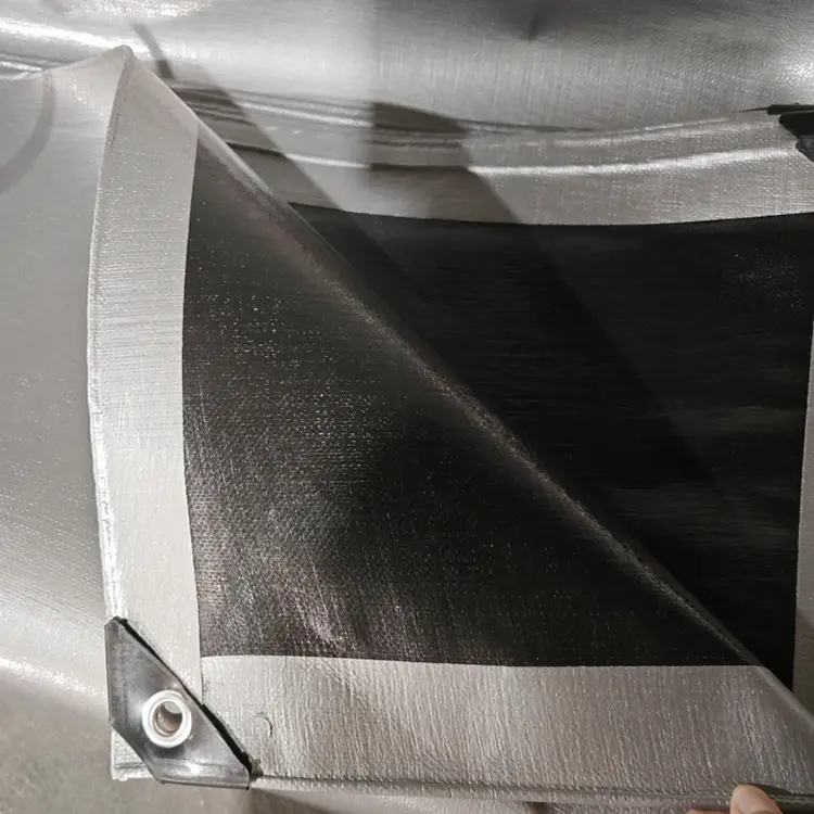 Prata preta 240 Tarpaulina Virgin PE