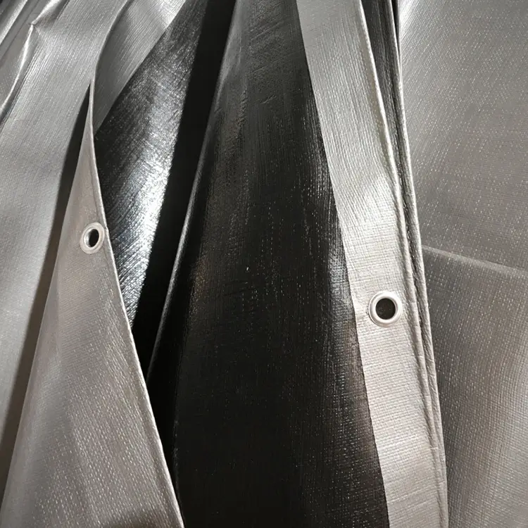 Prata preta 240 Tarpaulina Virgin PE