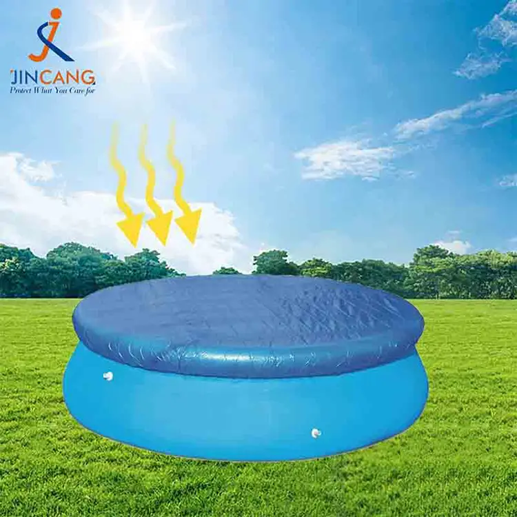 Tampas de piscina azul de lona pente