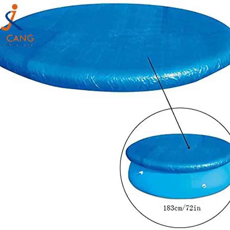 Capa de piscina azul prateada