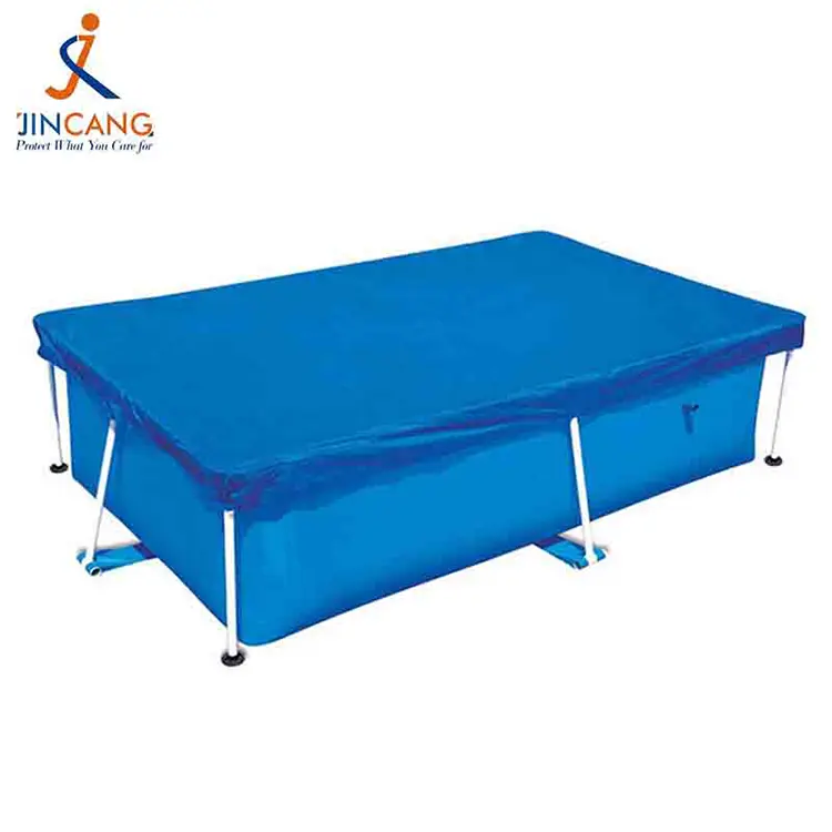 Capa de piscina azul prateada