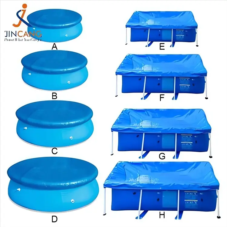 Tampa da piscina acima do solo