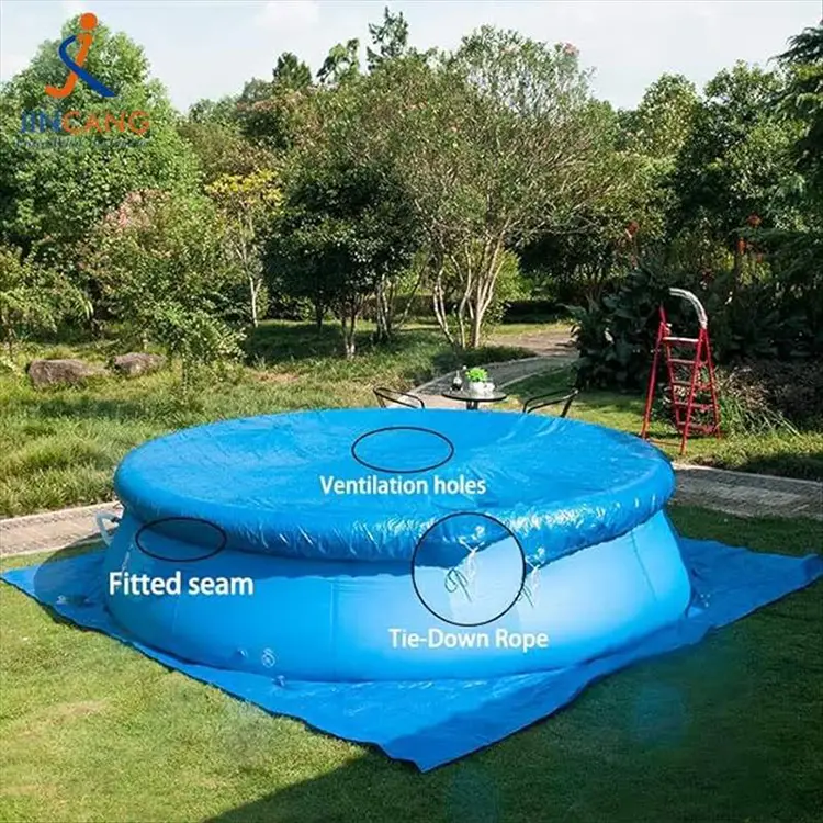 Tampa da piscina acima do solo