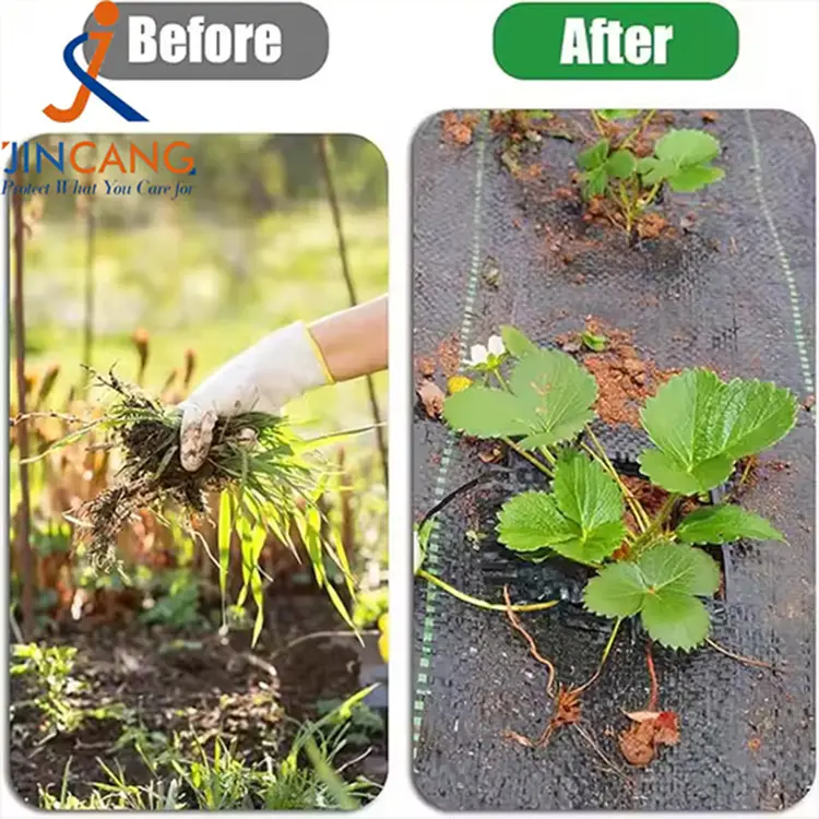 Taxa de tecido de barreira de maconha preta de barreira de grama geotêxtil